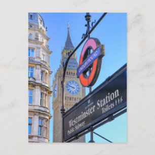 Westminster Station, Cartão Postal de Londres no R