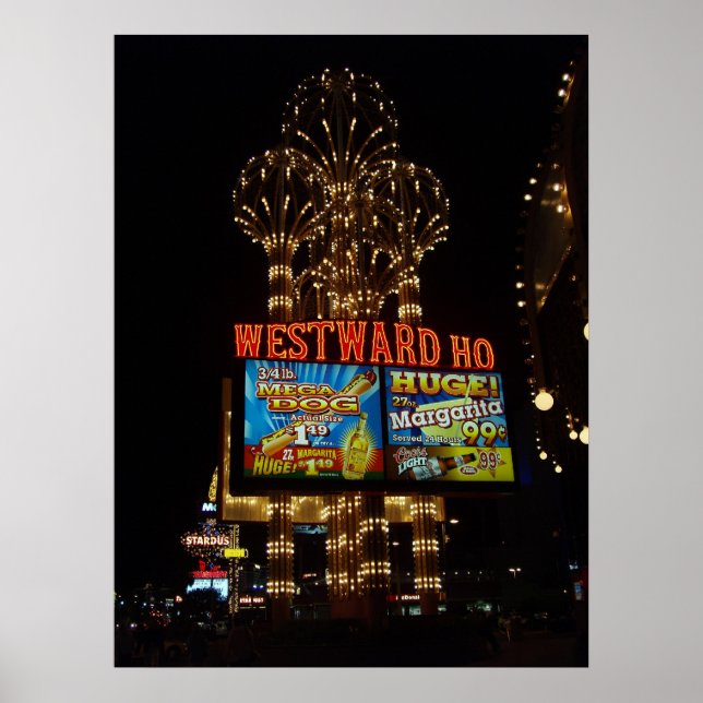 Westward Ho Las Vegas Poster Impressão (Frente)
