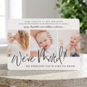 We've Moved Modern New Home Announcement Card