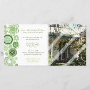 Weve moveu o cartão com fotos mudado do anúncio do