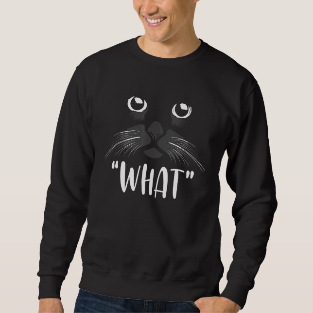 What Cat Face   Cat Cat Personality Humor Top (Frente)