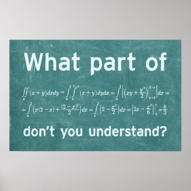 What part? - Math Poster (Frente)