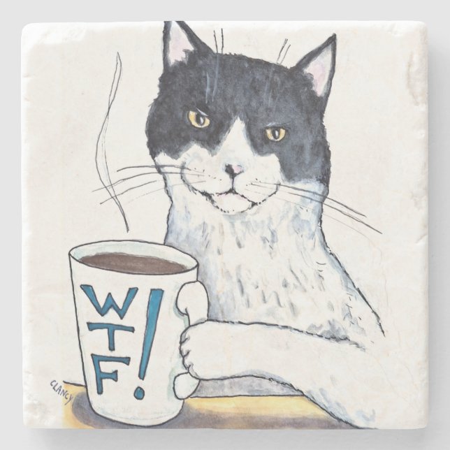 What The Feline porta-copos (Frente)