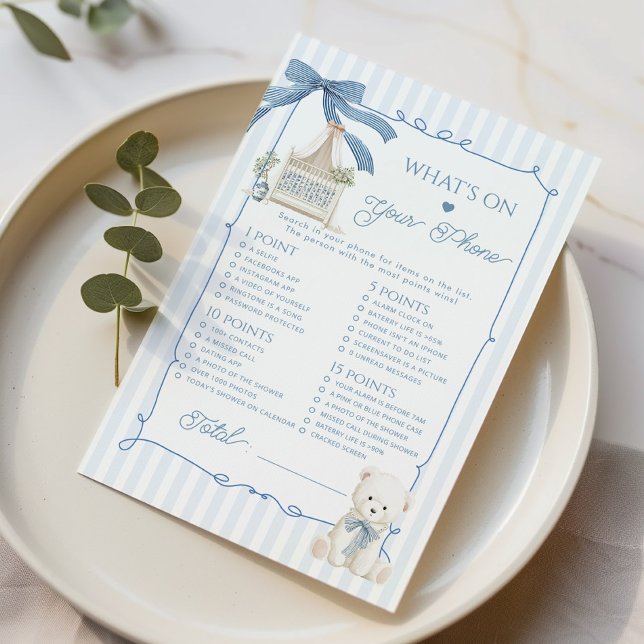 Whats on your Phone French Nursery Coquette Bow (Criador carregado)