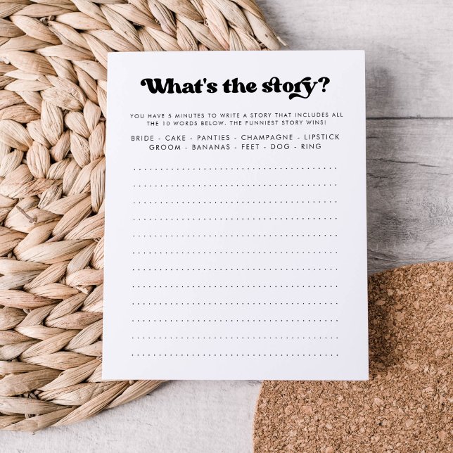 What's the Story Bridal Shower Game (Criador carregado)