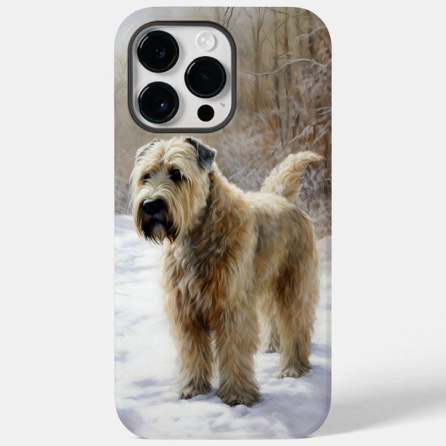 Wheaten Terrier Deixe Nevar Natal  (Verso)