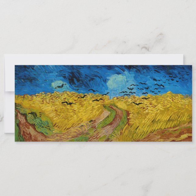 Wheatfield with Crows, por Vincent van Gogh (1890) (Frente)