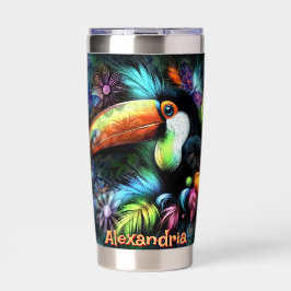 Whimsical Abstract Toucan Bird Personalized