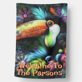 Whimsical Abstract Toucan Bird Personalized