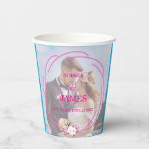 Whimsical Citrus Pink & flower Wedding  Sign