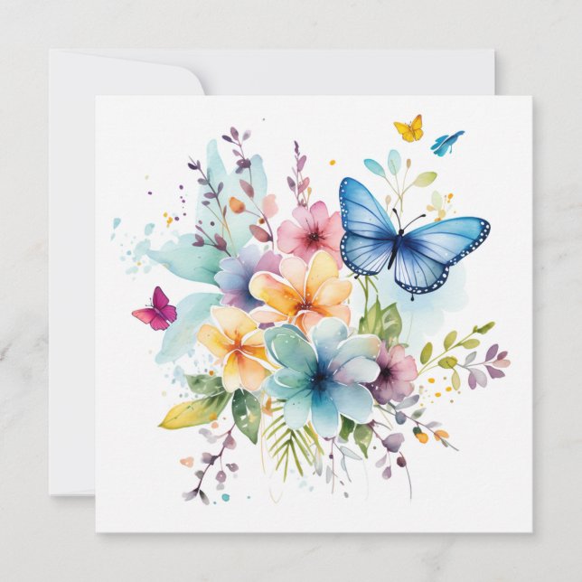 Whimsical Delights: Encantado Cartão de Aniversári (Frente)