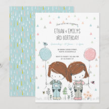 Whimsical do convite para Aniversários de criança