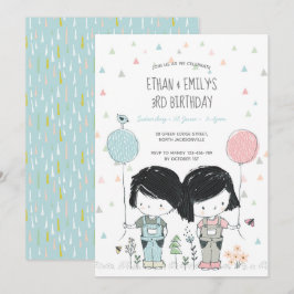 Whimsical do convite para Aniversários de criança 