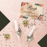 Whimsical Funny Floral Divortion Party RSVP<br><div class="desc">Adicione um toque de capricho ao seu processo de RSVP com as nossas maravilhosas placas RSVP de Partido Divorce! Contra um pano de fundo de aquarela de pêssego, estas cartas apresentam uma fronteira encantadora adornada com rosas delicados, infundindo calor e elegância em todos os detalhes. Com respostas espirituosas como "GRITAR...</div>