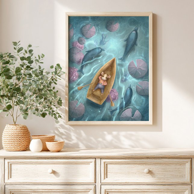 Whimsical River Storybook kids Poster (Criador carregado)