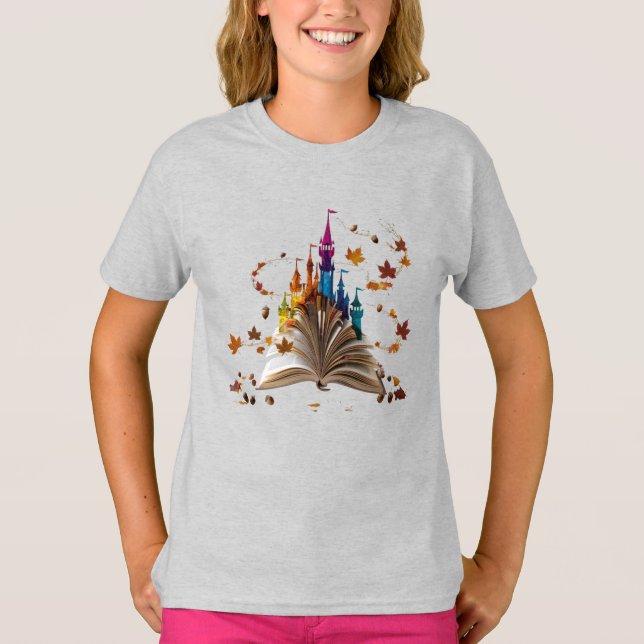 Whimsical Storybook Castle Kids T-Shirt – Enchante (Frente)