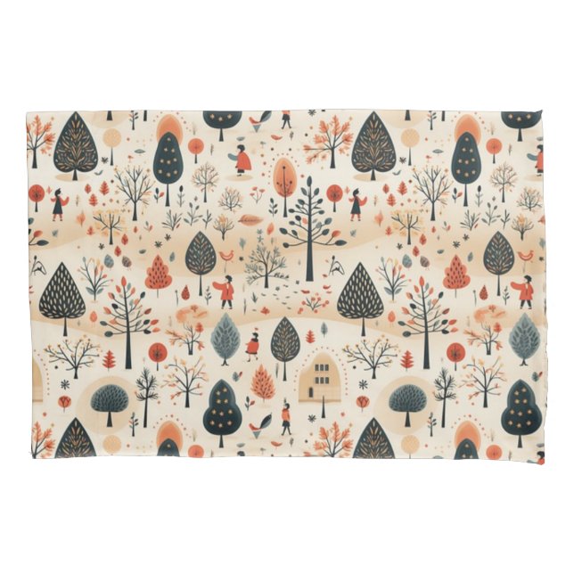 Whimsical Woodland Grove Pillowcase (Frente)