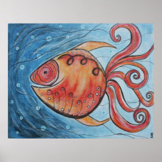 Whimsy Fish II Poster