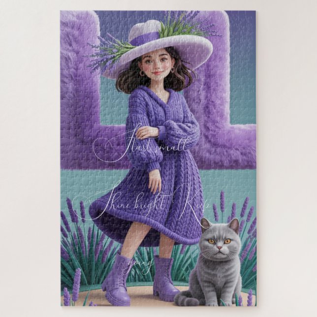 Whimsy na Lavanda: uma fuga de Quebra-cabeça sonha (Vertical)