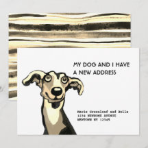 Whippet e eu nos mudamos, Cartão de Anúncio de Mud