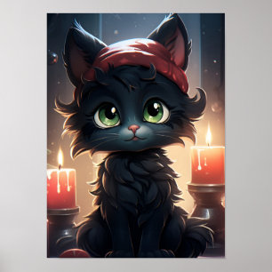 Whisker Wonderland: Poster de Natal Cat