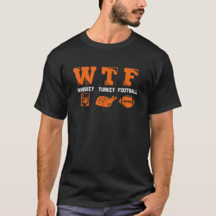 Whiskey Turquia Futebol Engraçado T-Shirt