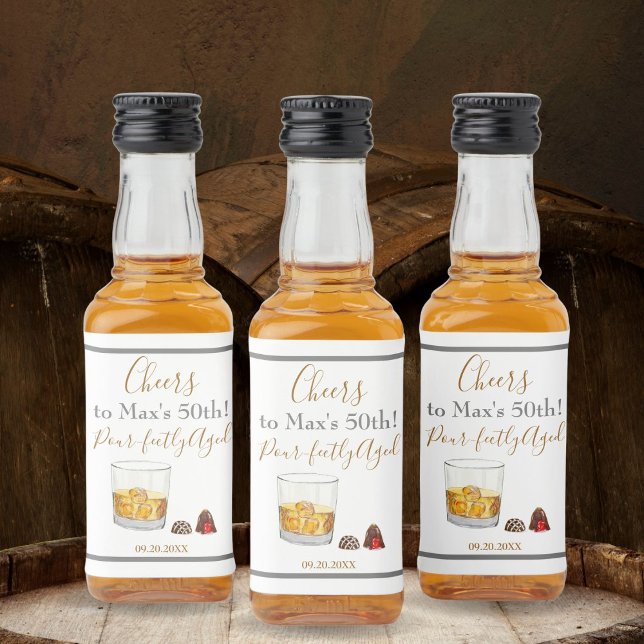 Whiskey Watercolor Chocolate Truffles Aniversário (A great party favor featuring a hand painted watercolor for this fun addition to a party bag.)