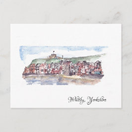 Whitby, cartão postal de cor d'água Yorkshire