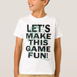 White and Green Line Art T-Shirt Design