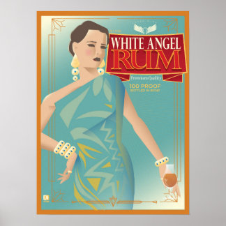 White Angel Rum poster