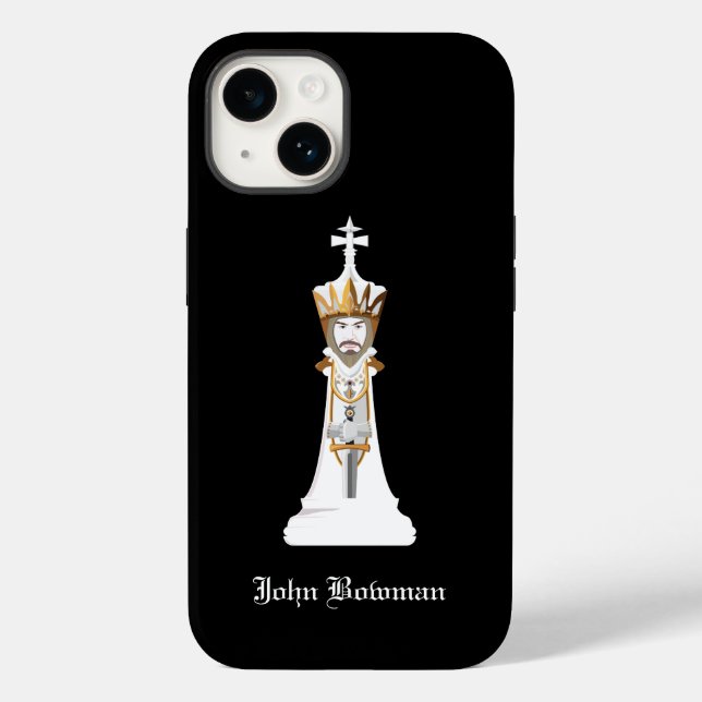 White Chess king / Nome Personalizado (Verso)
