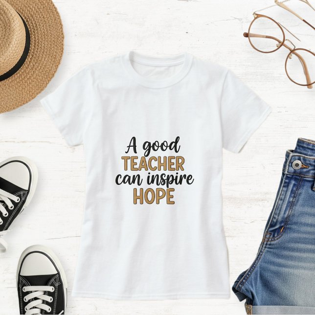 White Cotton T-Shirt for Teachers  (Criador carregado)