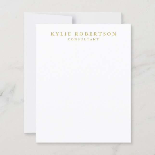 White Dourado Colors Professional Trendy Paper (Frente)