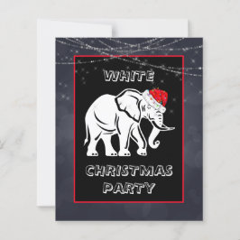 White Elephant Christmas Party Invitation