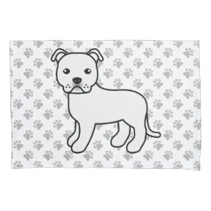 White English Staffie - Boca-branca