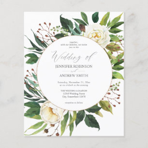 White Floral e Greenery 2 Casamento