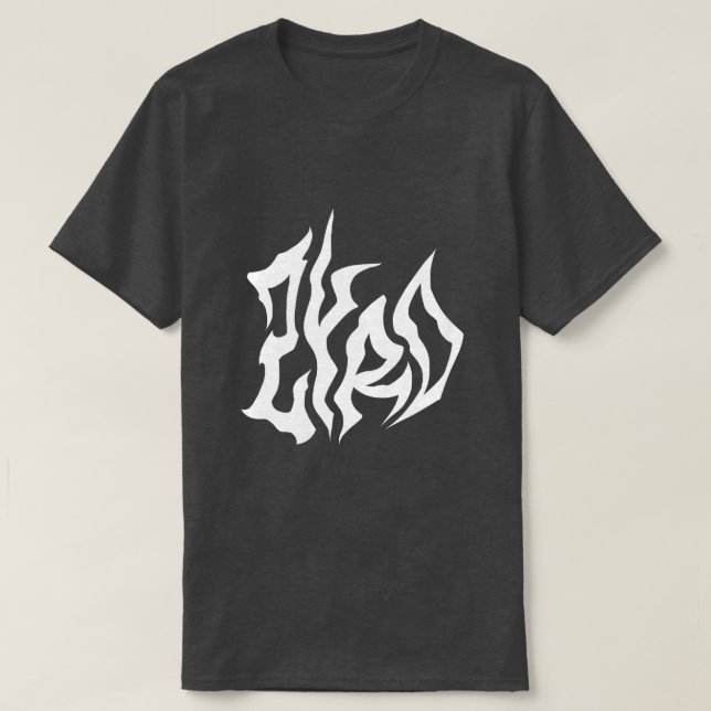 White Gothic Style T-Shirt (Frente do Design)