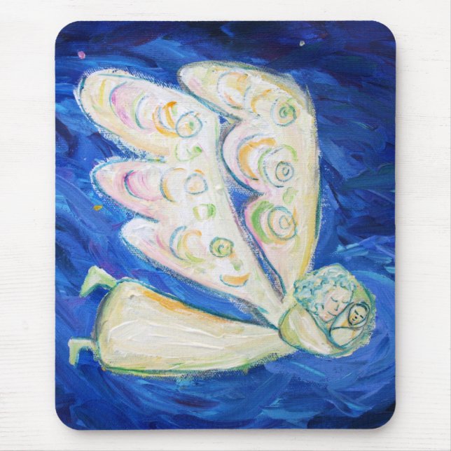 White Light Guardian Angel Art Mousepads (Frente)