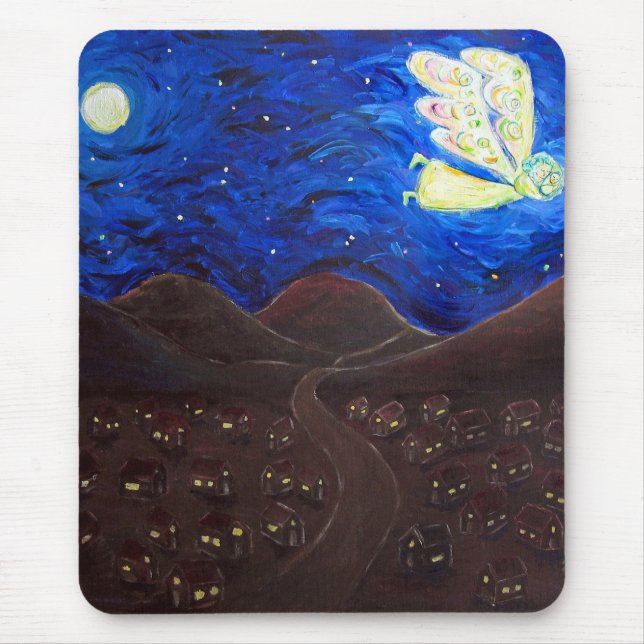 White Light Guardian Angel Art Mousepads (Frente)