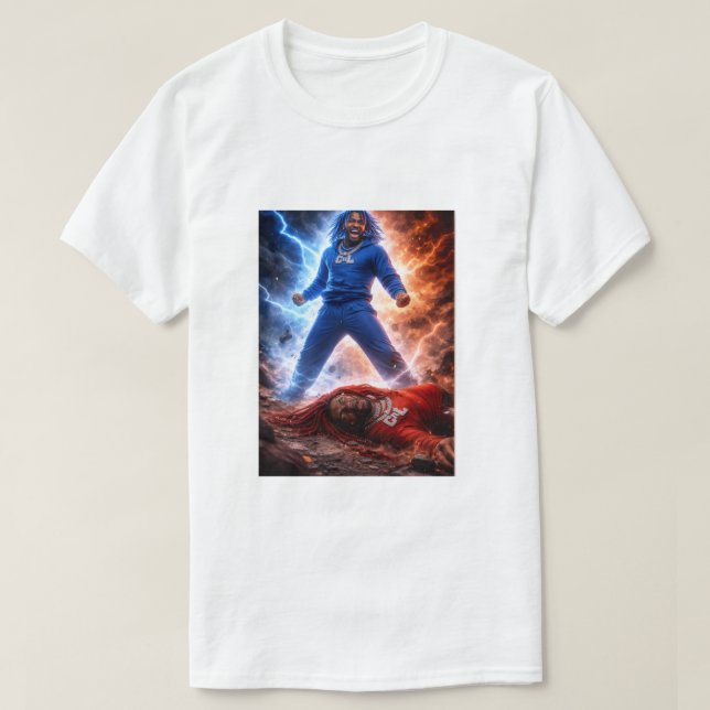 White Loot Vs Moody T-Shirt For Men  (Frente do Design)