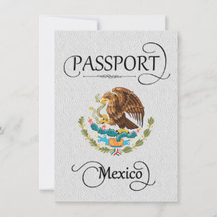 White Mexico Passport Salvar o Cartão de Data