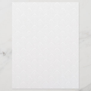 White on White Deco Arts & Artesanato Scrapbook Pa
