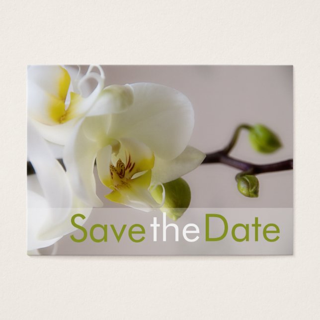 White Orchid ・ Salve a miniplaca de data (Frente)