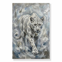 White Panther Fine Art Print – Ethereal Majesty Wa