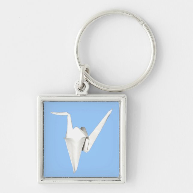 White Paper Crane Chaveiro (Frente)