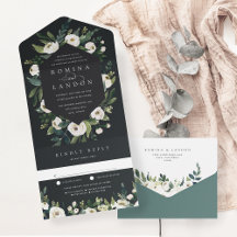 White Peony | Casamento de Mola Floral de Aquarela