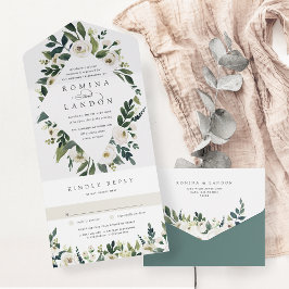 White Peony | Casamento de Mola Floral de Aquarela
