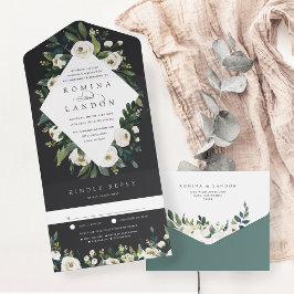 White Peony | Casamento de Mola Floral de Aquarela