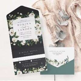 White Peony | Casamento de Mola Floral de Aquarela