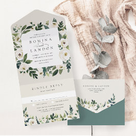 White Peony | Casamento de Mola Floral de Aquarela